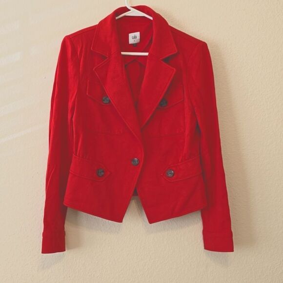 Cabi Little Red Jacket, size 4 - Picture 1 of 10